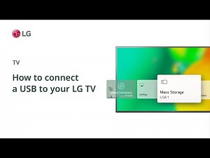 How to connect a USB to your LG TV
