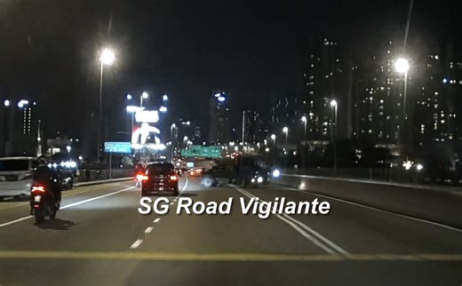 13feb2026 2344hrs causeway tow truck illegal uturn cut over double white line drove against flow of traffic | SGRV ADMIN