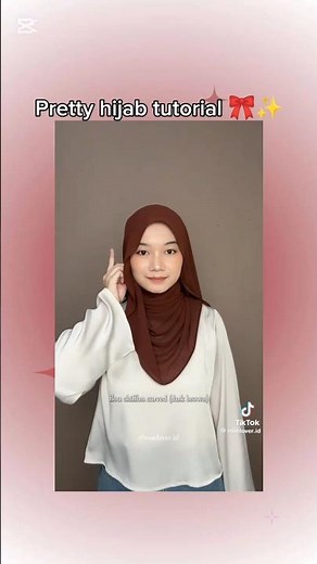 pretty hijab tutorial 🎀✨ #aesthetic #hijab #style #1million