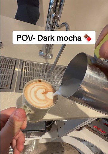 POV: Dark Mocha Coffee Preparation | Chocolate Mocha Recipe