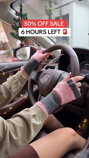 Kitties on cutest gloves. Knit fingerless mittens. Perfect gift#Gloves #Cute #Cat #Embroidery #Viral | Reacttion