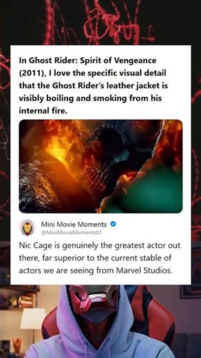 Ghost Rider Spirit of Vengeance 2011 Visual Detail of Ghost Riders Leather Jacket Boiling from Inter