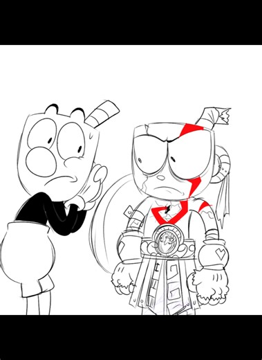 A SHORT CUPHEAD X GOD OF WAR COMIC DUB AU | Mugman's Goddess Fantasy | SOUL OF WAR Art made by: @April Draws Cuphead/Kratos & Mugman voiced by: PLUSHXTOONS (ME) (This video also edited by me) #cuphead #godofwar #au #kratos #mugman