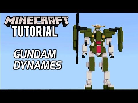 MINECRAFT : How To Build Gundam Dynames