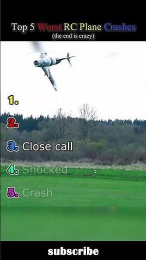 Ranking The Worst RC Plane Crashes 😱