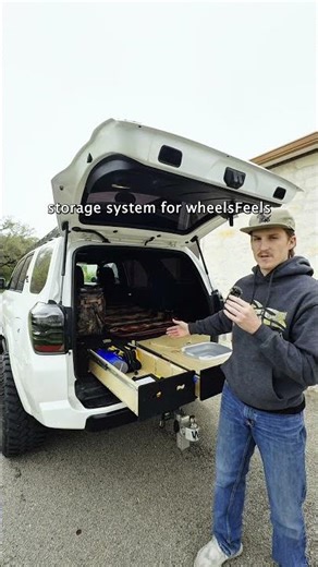 Messy trunk? Fix it. Sleep flat, organize gear, no drilling. Built for real trips #4runner #overland