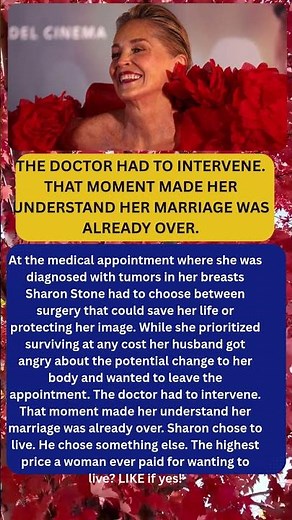 Sharon Stone Chose Surgery to Live and Her Husband Got Angry About the Change to Her Body