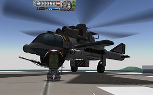 【坎巴拉KSP】战争计划（BDA）第六期：武装直升机建造与试飞(停到VAB楼顶)