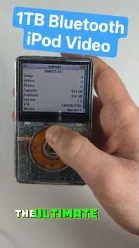 1TB Bluetooth iPod Video Mod with taptic engine and a no audio board repair #ipod #tech #repair