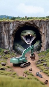 45K views · 106 reactions | cave snake attacking excavator operator #snakeattack #excavatoroperator #animals #wildlife | Fictional Genetics | Facebook
