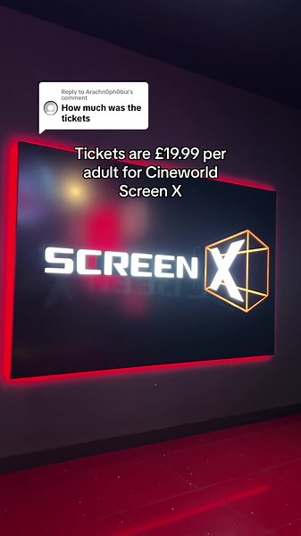 Tickets for Cineworld Screen X in London