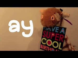 Mr.T Does Phonics with Geraldine the Giraffe - The 'ay' Digraph