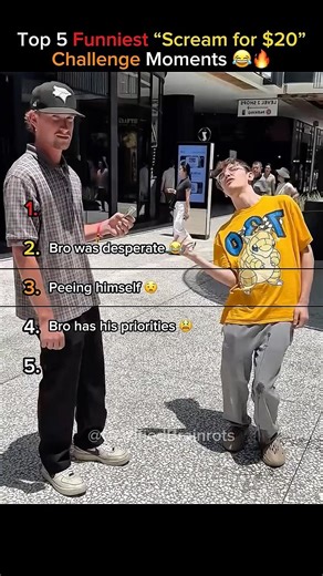 Top 5 Funniest “Scream for $20” Challenge Moments (Losing All Dignity!) Part 3 😂🔥