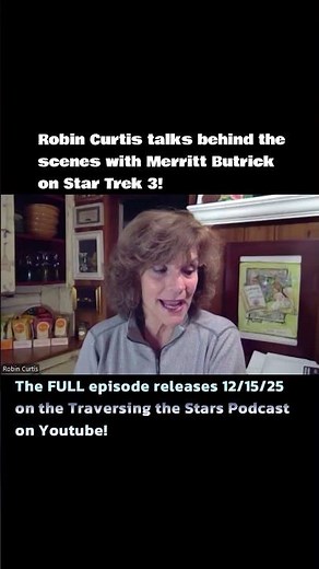 Robin Curtis talks behind the scenes with Merritt Butrick on Star Trek 3! #startrek #fypシ #spock