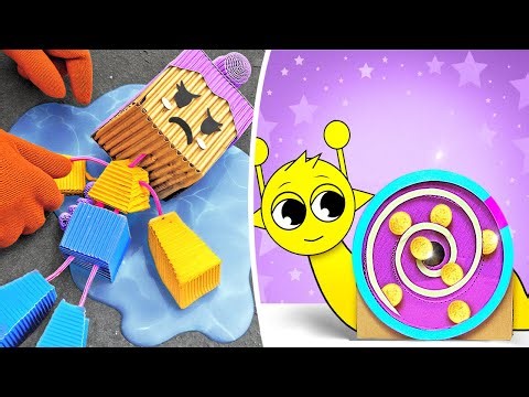 Rumi Makes a Cardboard Sprunki! K-Pop Demon Hunters Paper Crafts