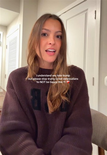 believe me: we all understand that the intervention was breach of international law and we are also all aware of trump’s agenda regarding the oil reserves… all that we ask is that, while you are entitled as american citizens to condemn trump’s actions, you also remain respectful of venezuelan voices and, at the very least, spend less time behind your keyboard trying to explain this to us and more time making an effort to understand the context !!!! 🇻🇪❤️‍🔥#venezuelibre