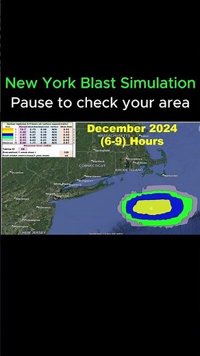 New York After a Nuclear Bomb, December Simulation #radiation #nuclearweapons #explosion #dose