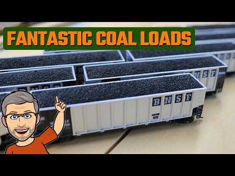 Awesome Custom Removable Coal Loads for Model Railroads