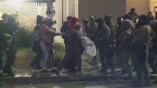 Arrests made outside of Portland ICE facility