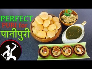 PANI PURI | 'पानीपुरी' | PERFECT CRISPY and EASY | How to make pani puri | Yummy Food World 🍴36