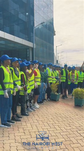 Gloves on, trash gone, for Earth's pure delight! #GreenerCommunity #CleanUpDrive | The Nairobi West Hospital