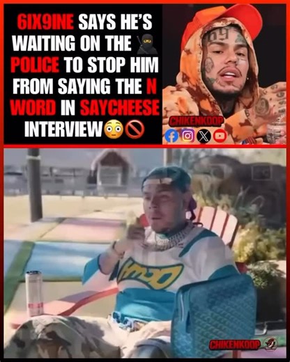 DJ Akademiks on Instagram: "6ix9ine responds to ppl saying he shouldn’t say the n word"