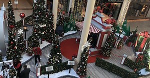 Santa visiting Boston-area malls