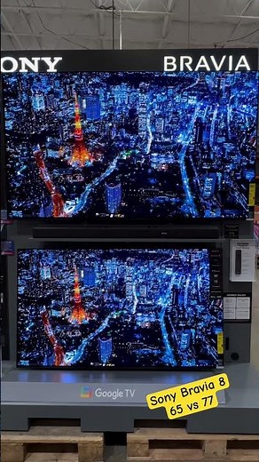 Sony Bravia 8, 65 vs 77 inches (2024 model) #tech #oled