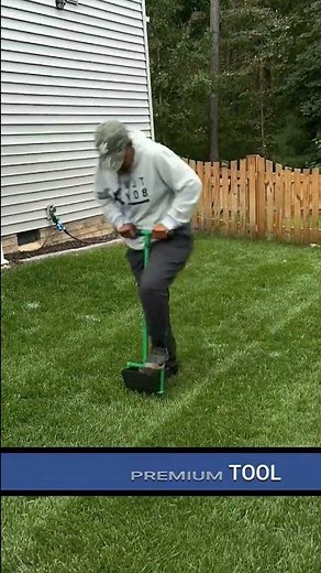 The BEST Manual Core Aerator for the Lawn With Catch Bucket #shorts