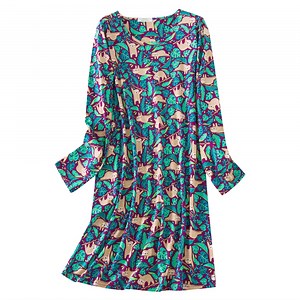 American Trends Womens Long Sleeve Nightgowns Cotton Nightgowns Sleep Shirt for Women Soft House Dresses Night Gown for Ladies - Walmart.com