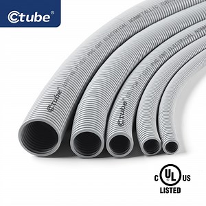 [Hot Item] CSA Standard PVC Flexible Conduit 3/4 Inch PVC Non Metallic Grey Conduit Pipe Flex Coils Ent Tubing
