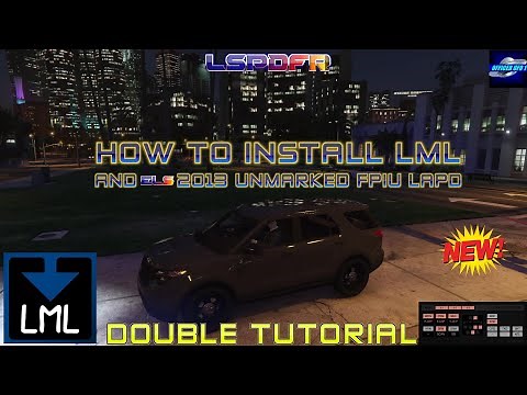 LSPDFR How To Install Lenny's Mod Loader & ELS 2013 FPIU Unmarked LAPD Using LML Double Tutorial