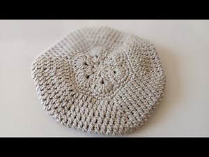 how to crochet beret hat easy crochet tutorial