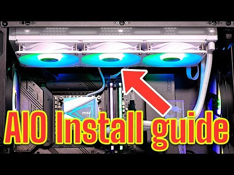 How to install a 360MM AIO Liquid cooler Ft. MSI MAG Coreliquid I360