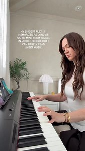 alisha marie playing piano?? the one song I can play on piano is as long as you’re mine and it took forever memorizing note by note cause I don’t even know my piano chords 🎹 #wicked #piano | Alisha