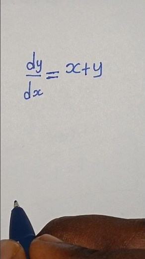 solving nice differential equation #differentialequation #differentialcalculus