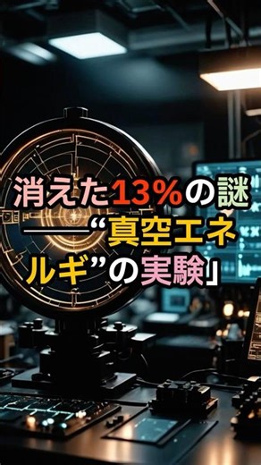 The Mystery of the Missing 13%: The "Vacuum Energy" Experiment [Urban Legend, Prophecy, Occult]