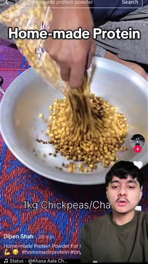 Even though it’s healthy and rich in micronutrients, we can’t call it protein powder. This contains mostly carbs,fiber and fat with only some protein. #homemade #protein #reaction