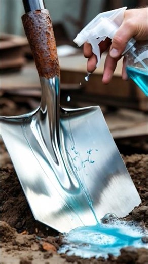 Rusty Iron Shovel Head Restoration | Satisfying Cleaning Video 😍 #ironshovel #shovelrestoration