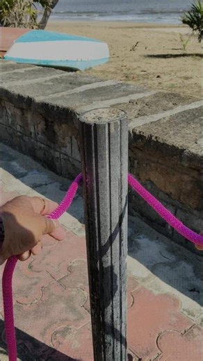 Quickest way to secure a rope to a pole or post #shorts #knot #hitch