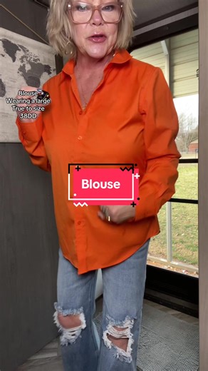 Great button down blouse#blouse#fashionover50 #newyearnewme @Siliteelon