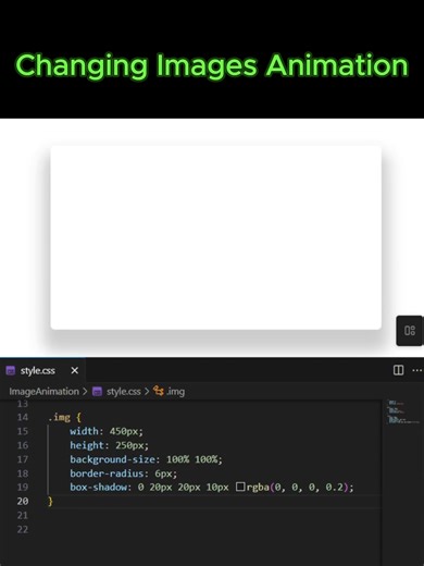 Creative Changing Images Animation for Web Design