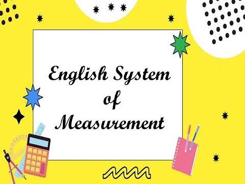 English System of Measurement
