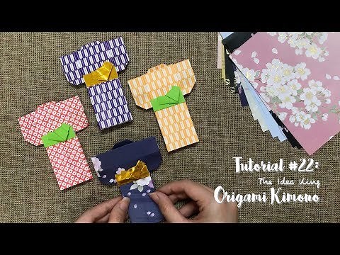 How to Make Origami Japanese Kimono Step by Step? | The Idea King Tutorial #22