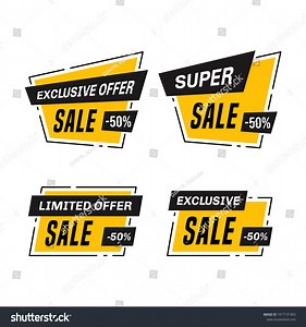 Set Discount Price Badges Sale Stickers Stock Vector (Royalty Free) 1917131963 | Shutterstock