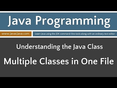 Learn Java Programming - Multiple Classes in One File Tutorial