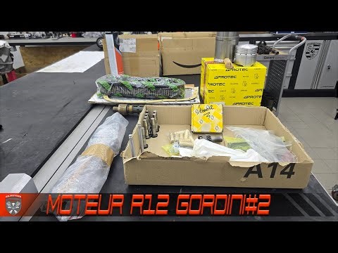 Reception of R12 Gordini engine parts & cleaning of the engine block