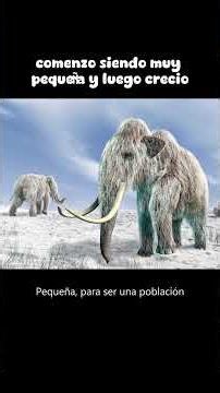 Los MAMÚTS y el MISTERIO de su EXTINCIÓN #curiosidades #paleontología #ciencia