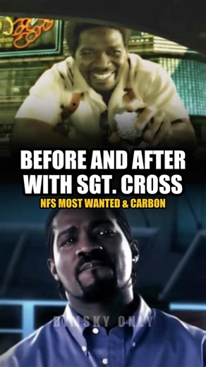 BEFORE and AFTER with Sgt. Cross 🙃 #shorts #nfsmw #nfs #nfsmostwanted #nfscarbon