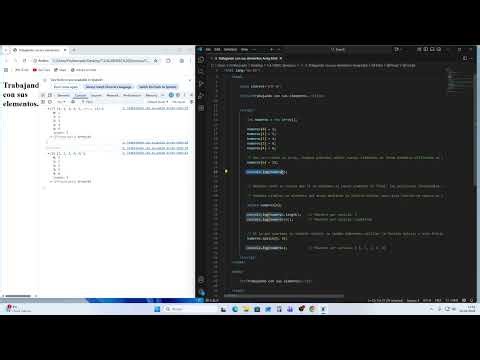 3 Trabajando con sus elementos Array JavaScripts